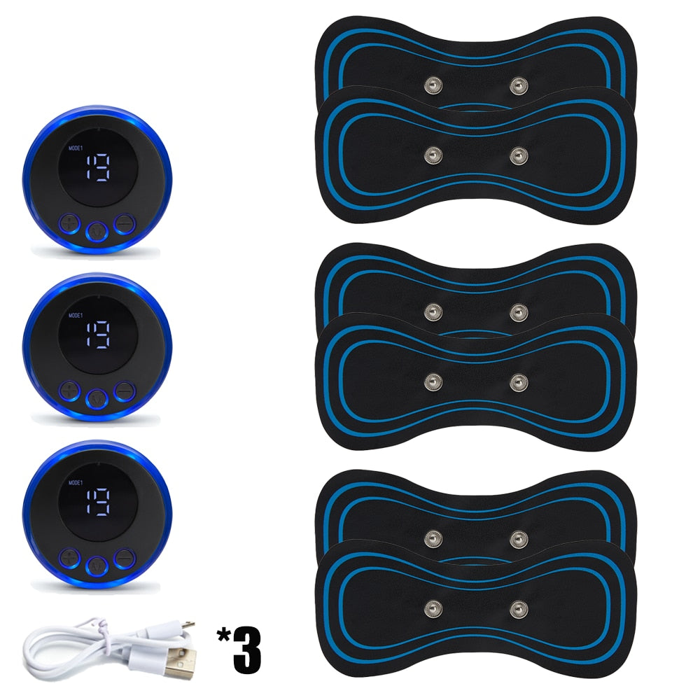 Neck Rechargeable Massager Electric Neck Massage EMS Cervical Vertebra Massage Patch for Muscle Pain Relief,Support Dropshipping