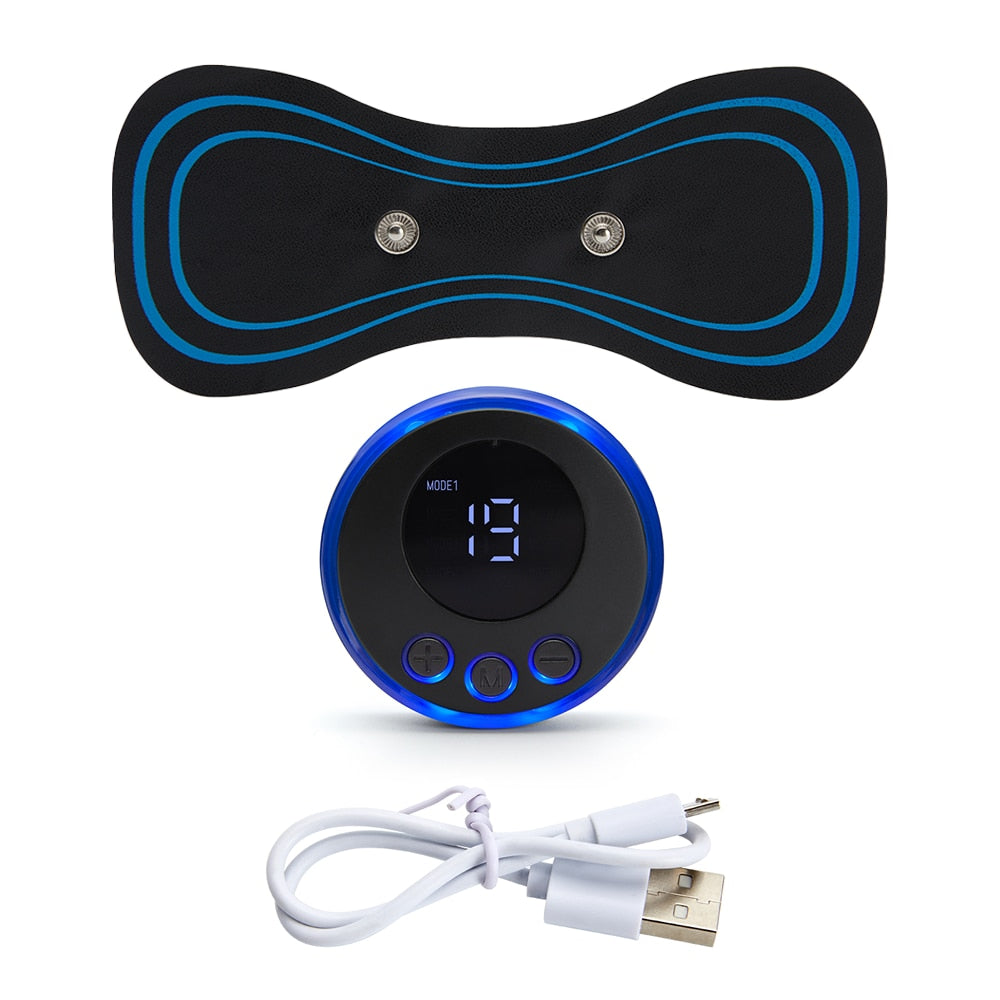 Neck Rechargeable Massager Electric Neck Massage EMS Cervical Vertebra Massage Patch for Muscle Pain Relief,Support Dropshipping