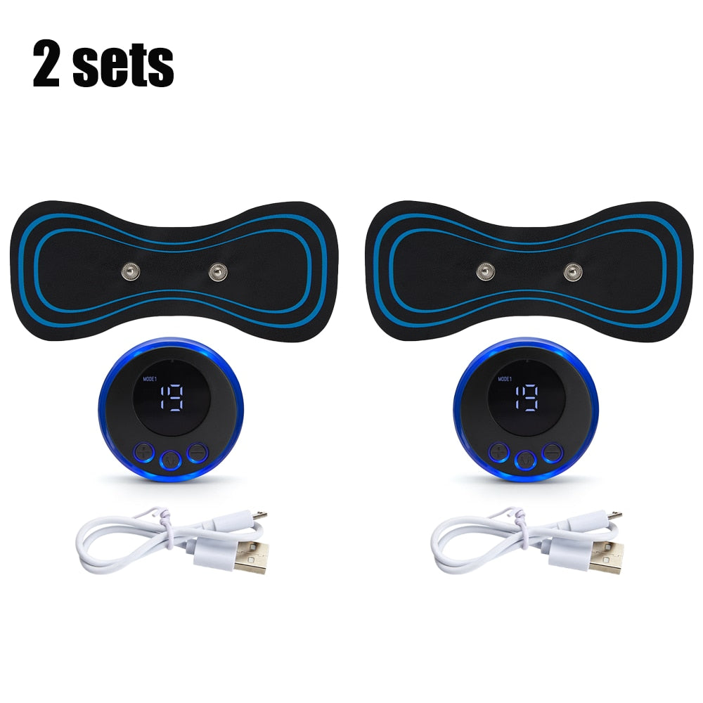 Neck Rechargeable Massager Electric Neck Massage EMS Cervical Vertebra Massage Patch for Muscle Pain Relief,Support Dropshipping