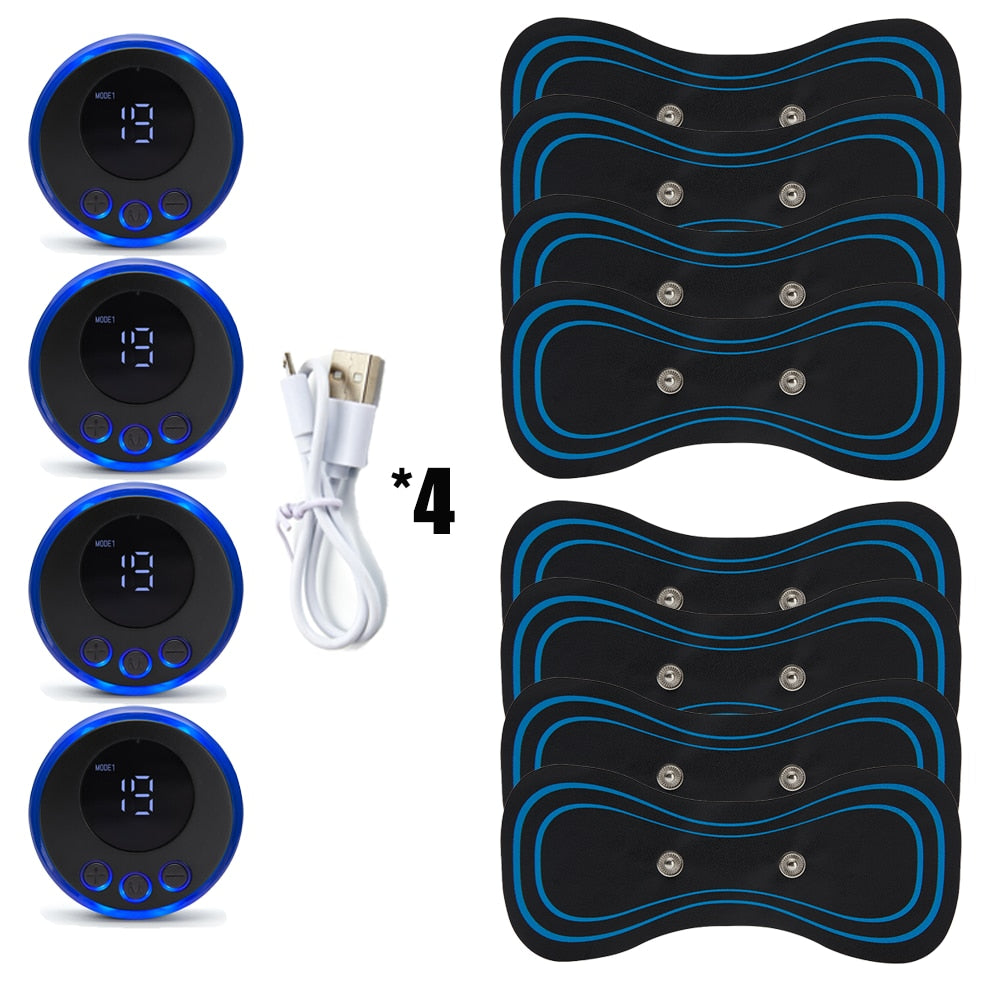 Neck Rechargeable Massager Electric Neck Massage EMS Cervical Vertebra Massage Patch for Muscle Pain Relief,Support Dropshipping